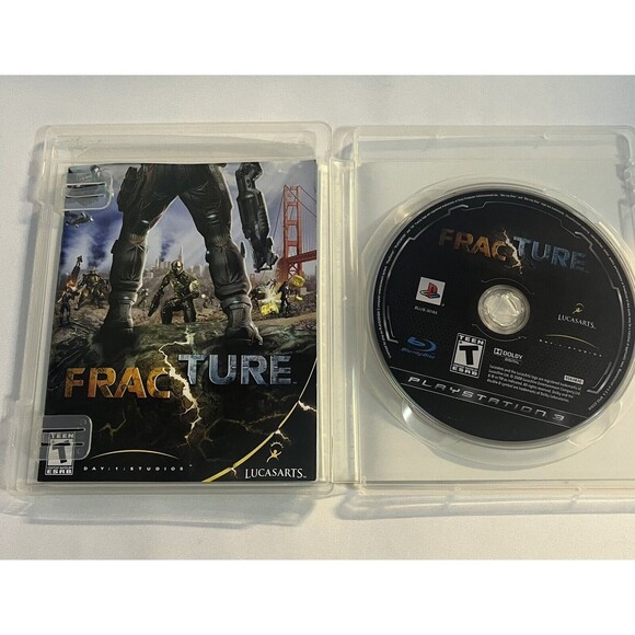 Fracture Sony PlayStation 3 2008 PS3 Lucas Arts Complete with Manual Tested - Picture 4 of 9